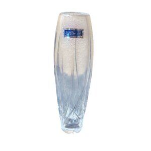 Marquis by Waterford Crystal Wyndmere Collection Flower Bud Vase Poland 7" Tall